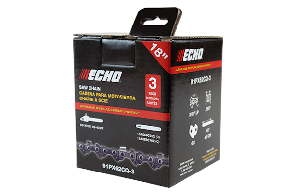 Echo | 3-Pack Chains | Model 18" – 3 Pack Chain - 91PX62CQ-3 for sale at H&M Equipment Co., Inc. New York