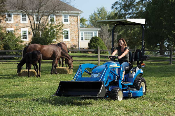 New Holland WORKMASTER 25S Open-Air + 100LC LOADER + 160GMS MOWER for sale at H&M Equipment Co., Inc. New York
