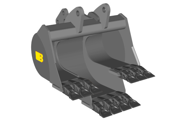 WERK-BRAU | Mini Excavator & Backhoe | Model DROP CENTER EXCAVATOR BUCKET for sale at H&M Equipment Co., Inc. New York
